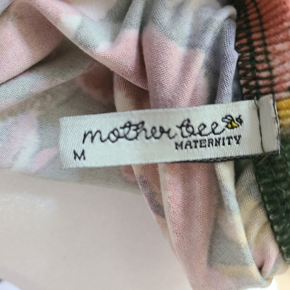 Mother Bee Maturnity Off The Shoulder Midi Dress Size Medium - Picture 6 of 7